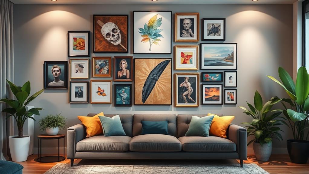 artistic home decor display