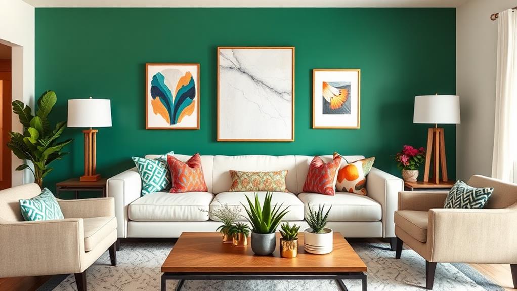 bold accent walls featured