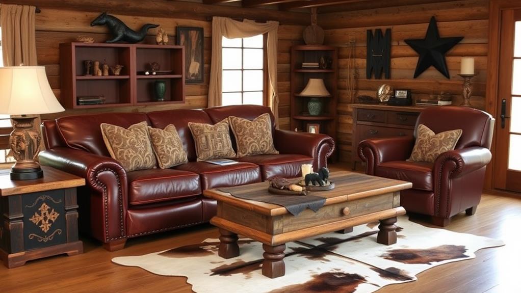 chic vintage leather seating