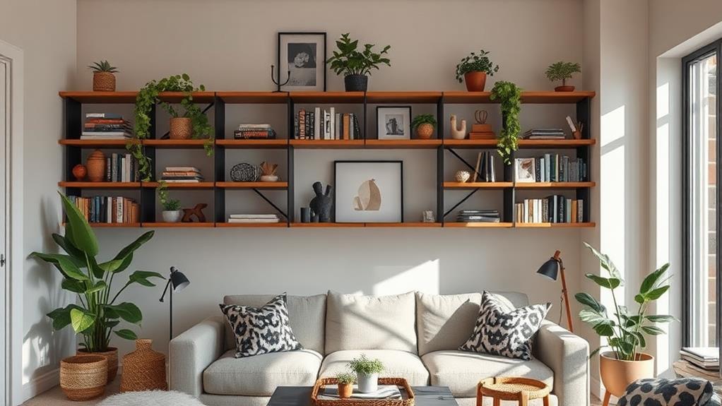 choose open shelving option