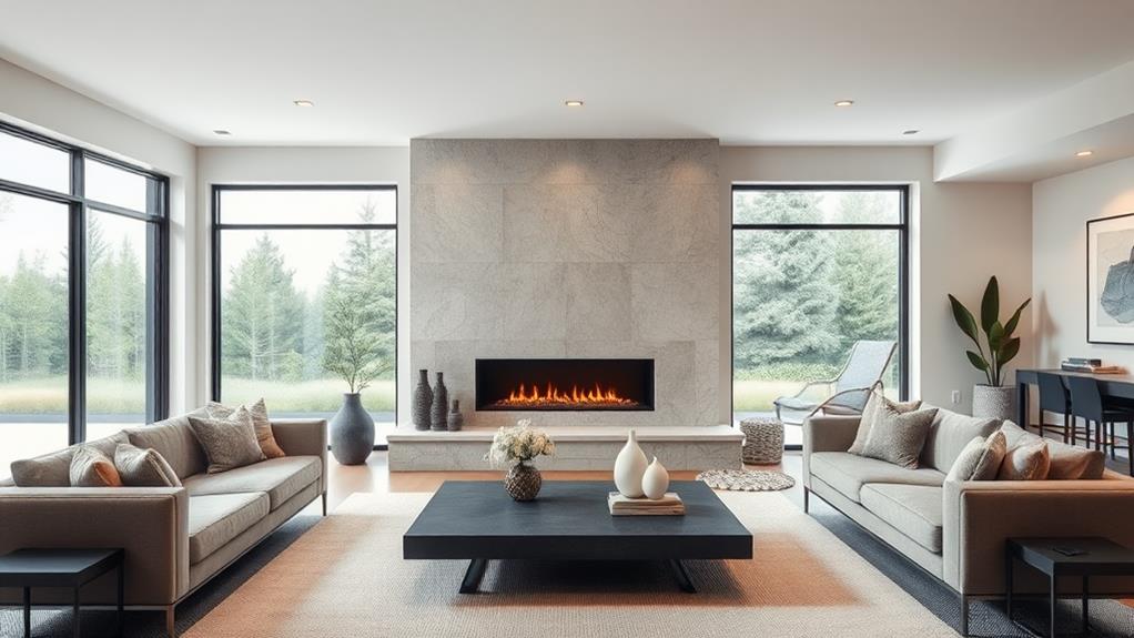 contemporary fireplace styles showcased