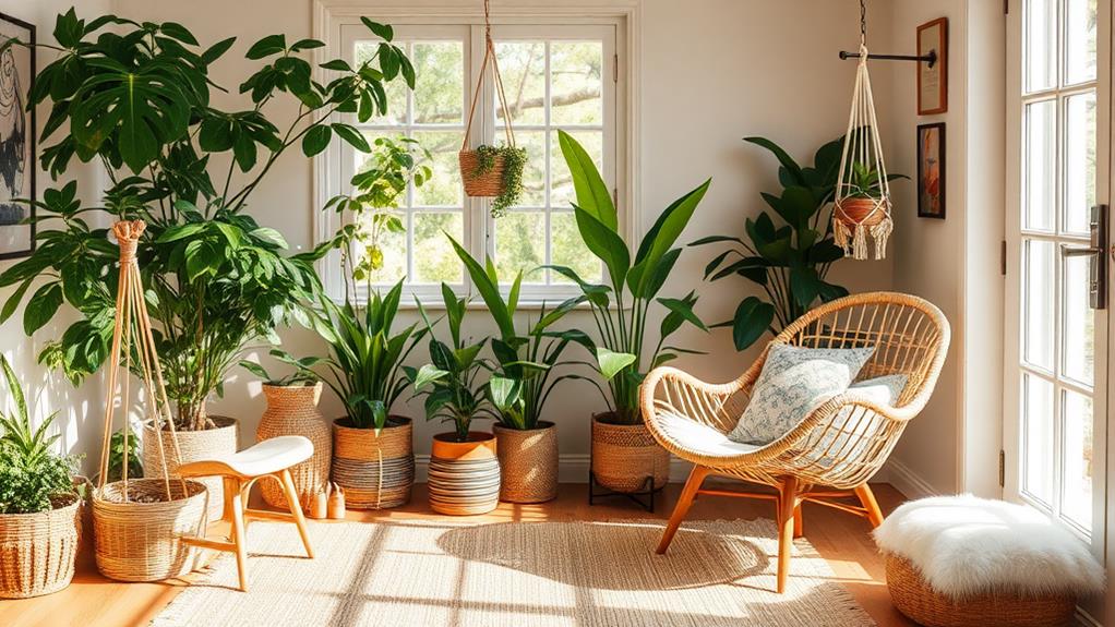 indoor plant display area