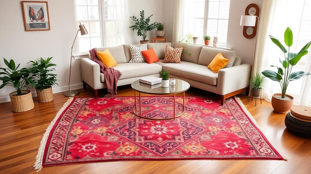 integrate a decorative rug