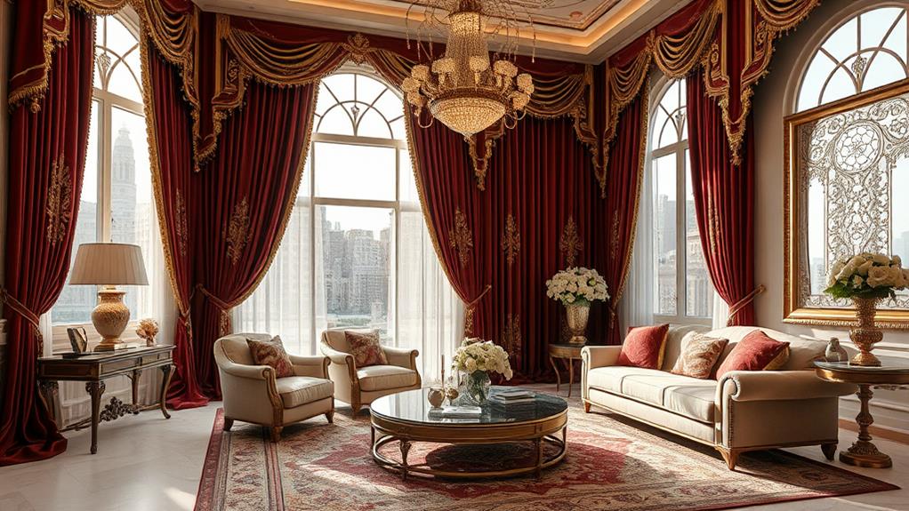 luxurious drapes for elegance