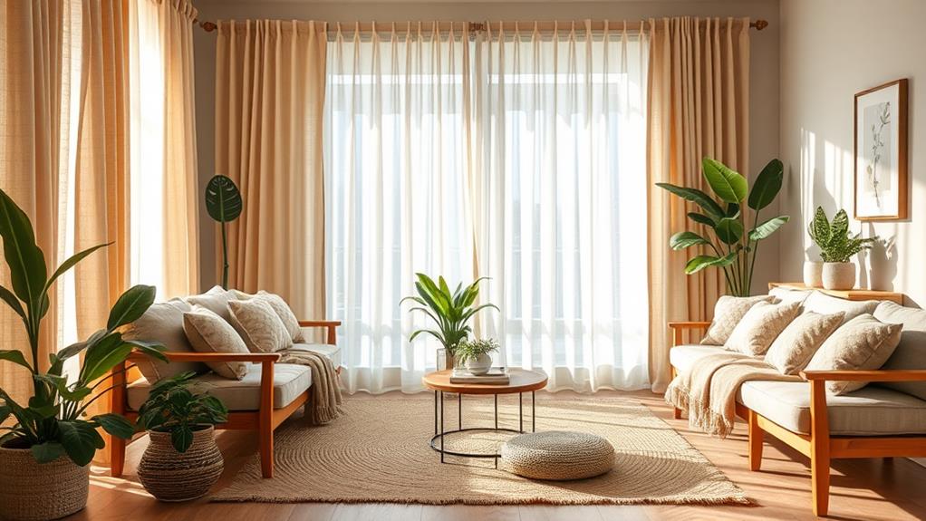 natural fiber curtains available