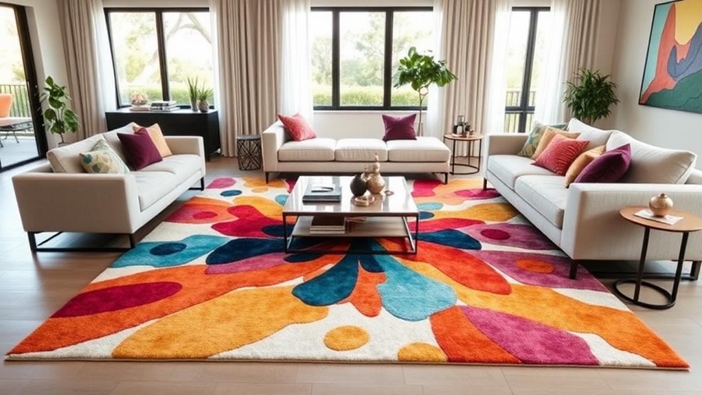 rugs as artistic centerpieces