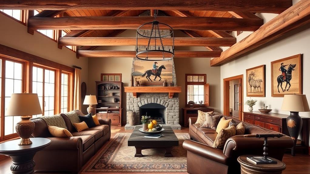 rustic interior design feature