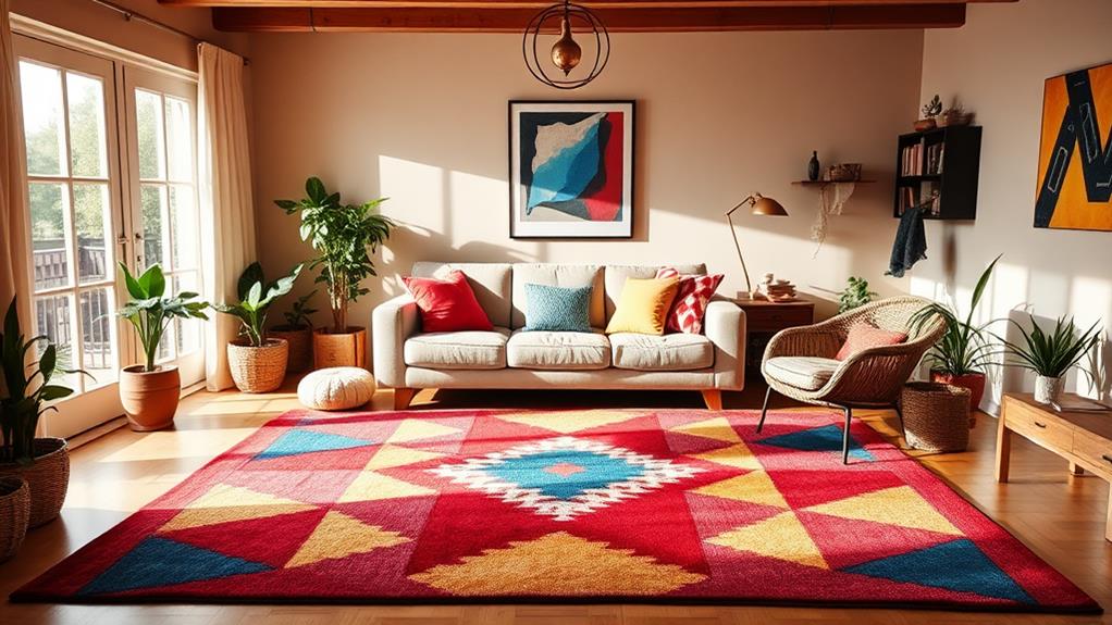 vibrant rugs for playtime