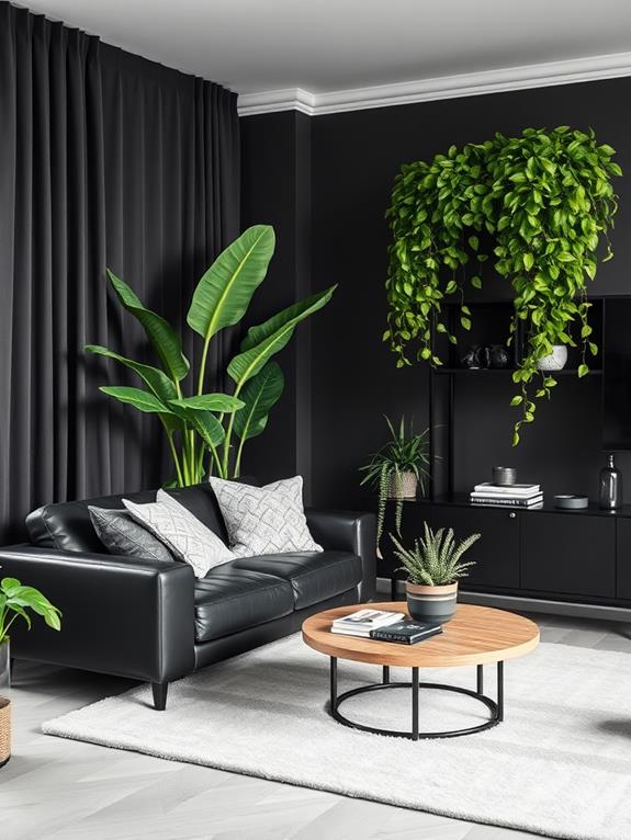 black indoor plant varieties