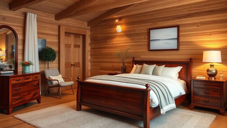 cherry wood bedroom inspiration