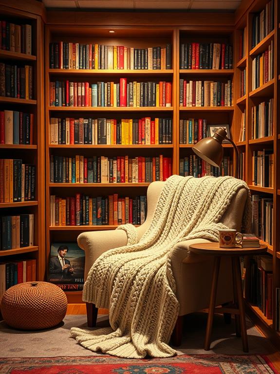 comfortable book corner