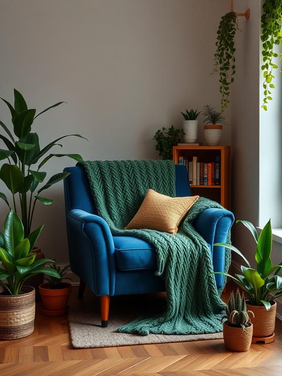 comfortable book corner