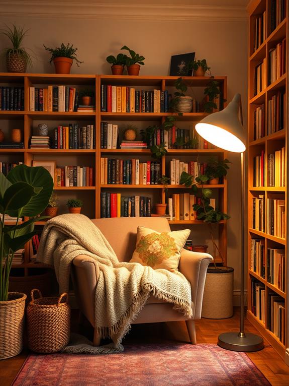 comfortable book nook spaces