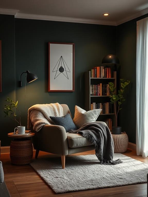 comfortable book reading spaces