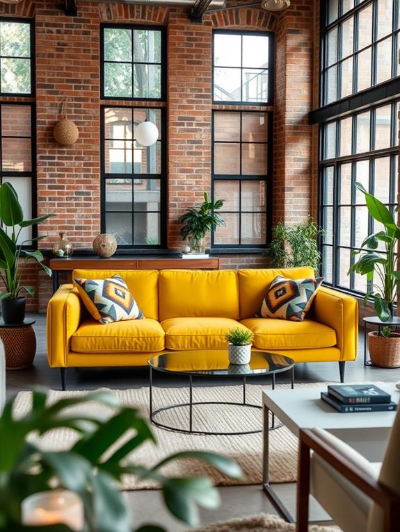 contemporary industrial living spaces