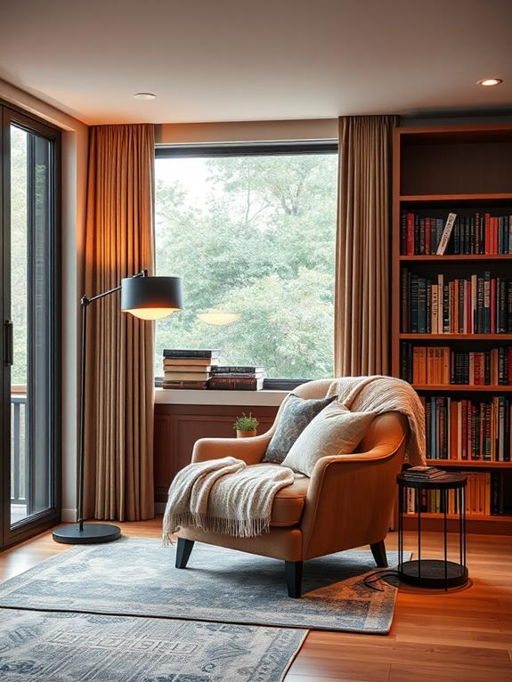 cozy reading corner design