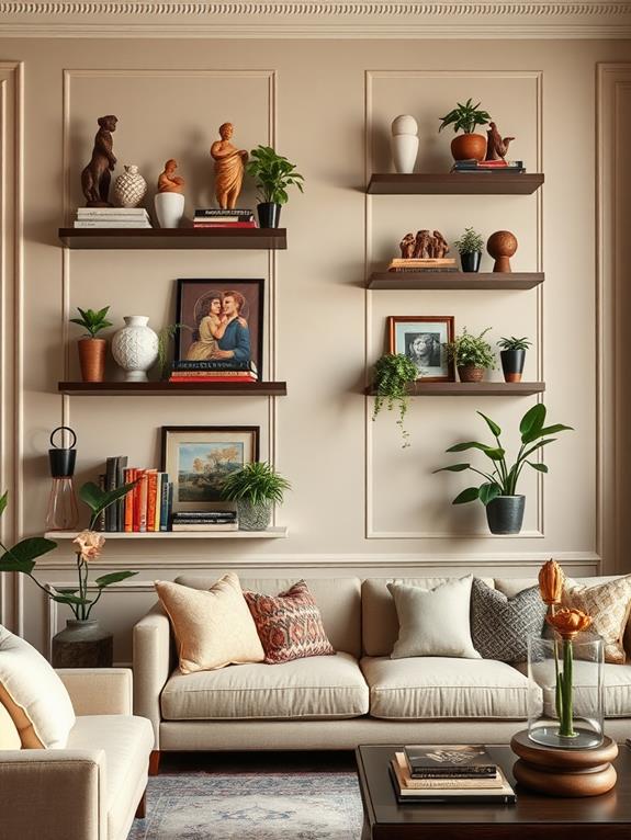 creative decorative wall storage