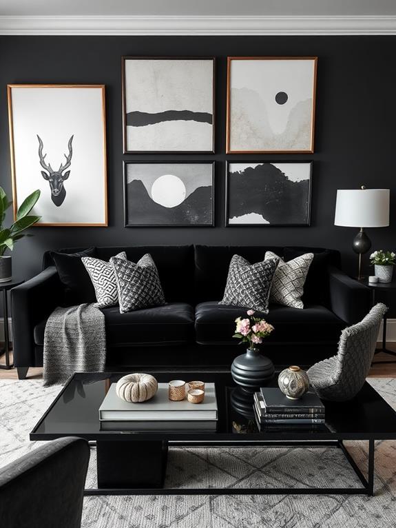 custom black home accents