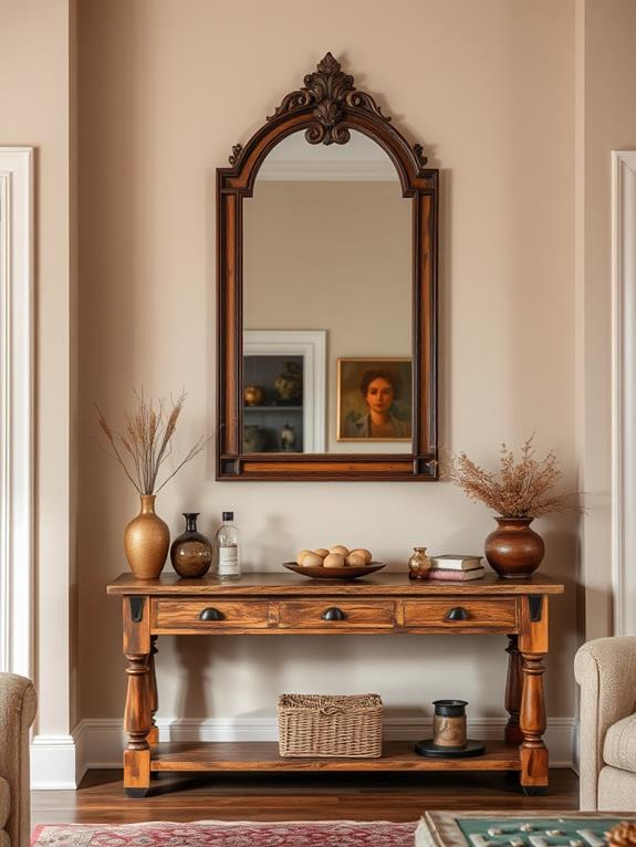 decorative brown wall mirrors