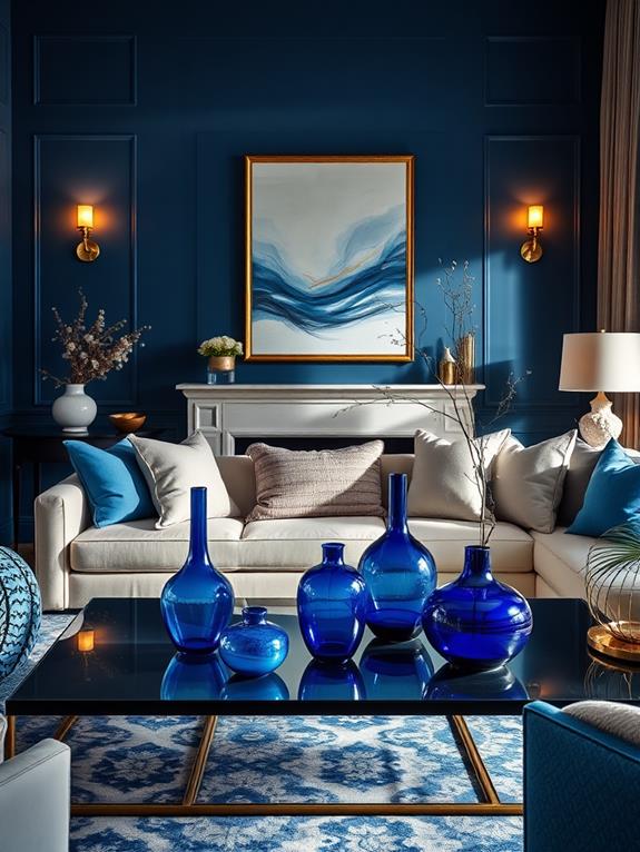 elegant azure vase collection