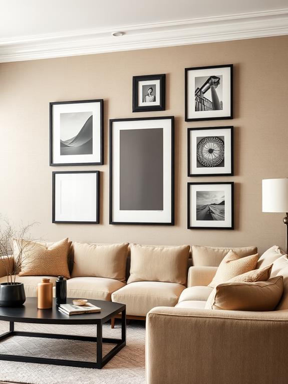 elegant black photo frames