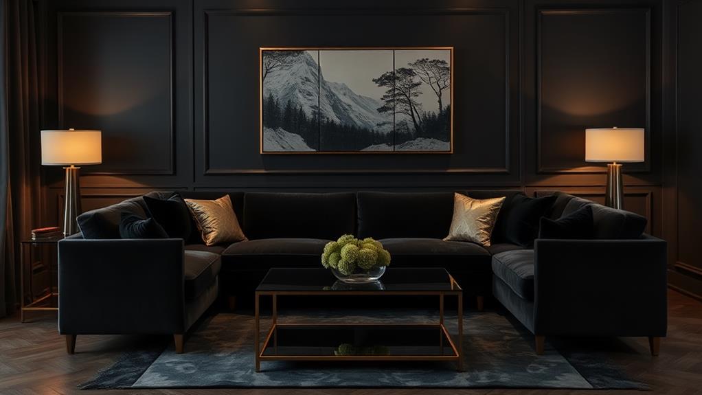 22 Dark Living Room Ideas