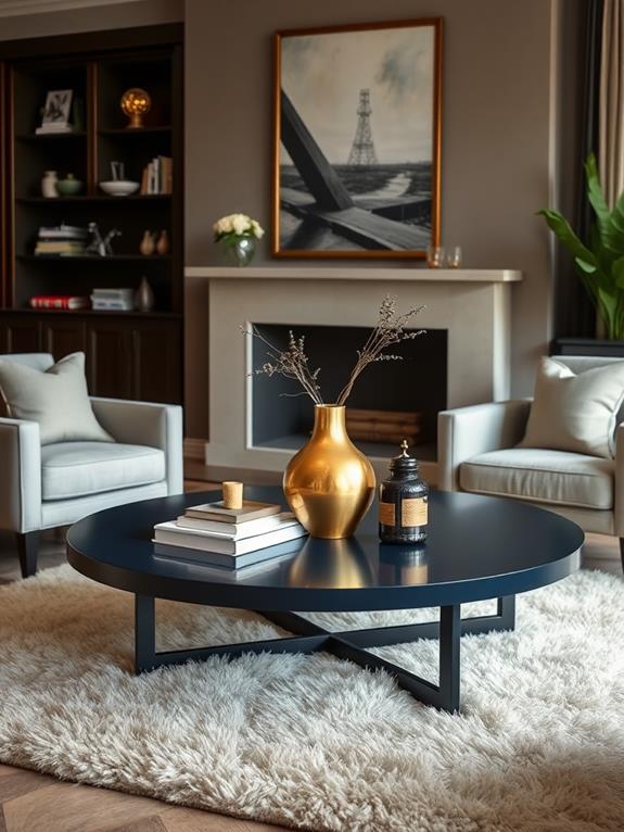 elegant navy blue tables