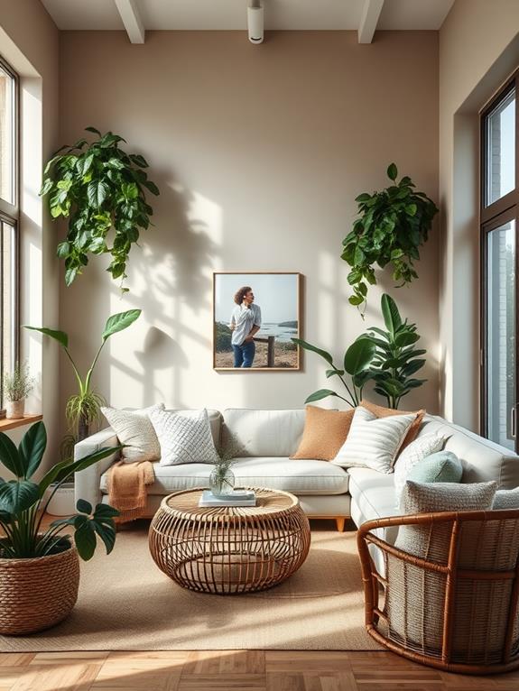 fresh indoor plant selection