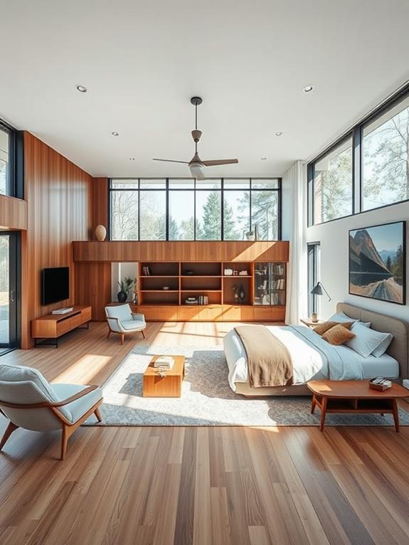 spacious interconnected living spaces