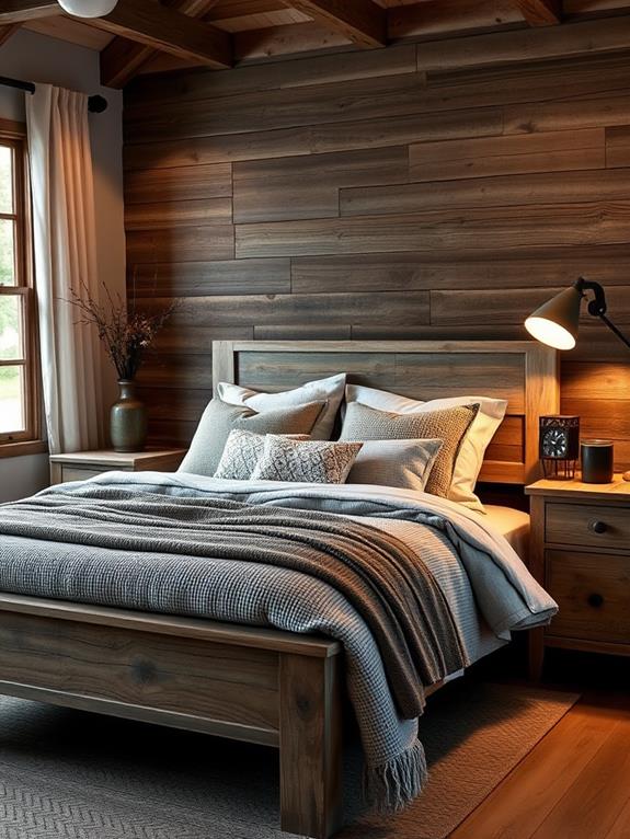 rustic grey wooden features