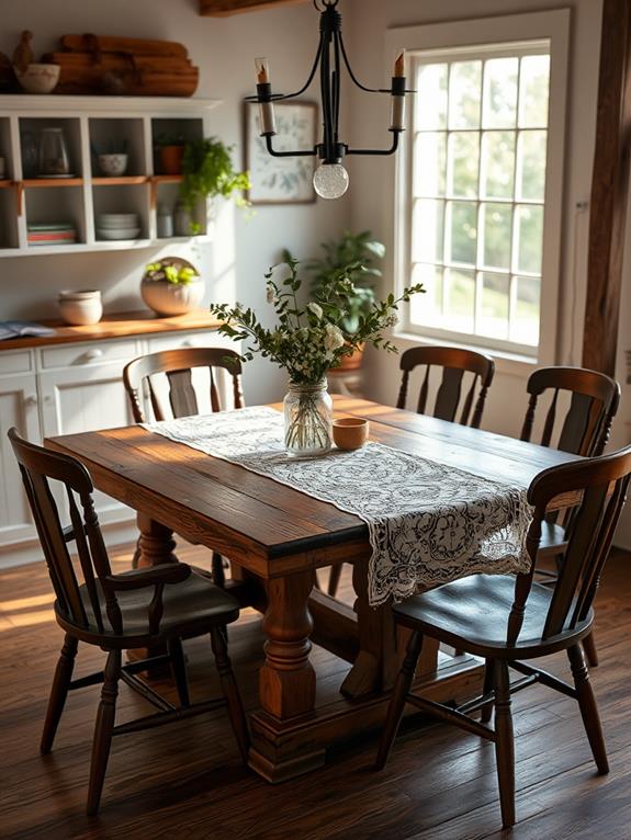 charming country style dining tables