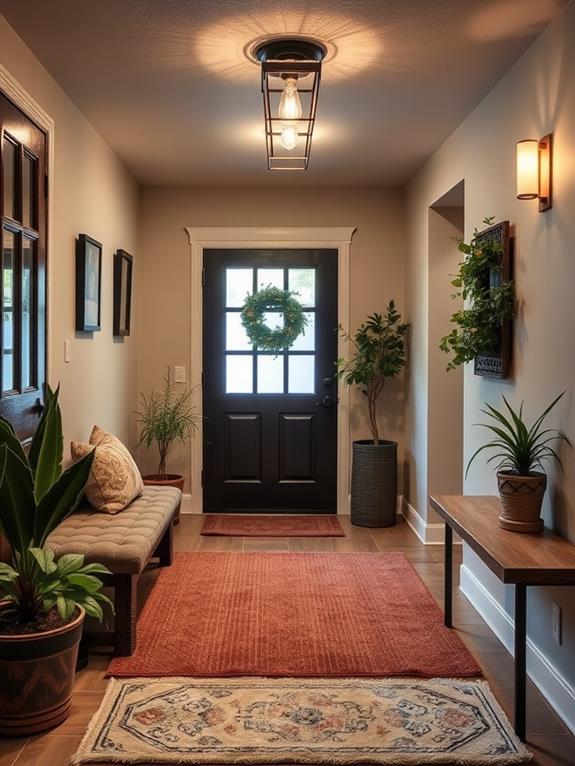 inviting and cozy entrance