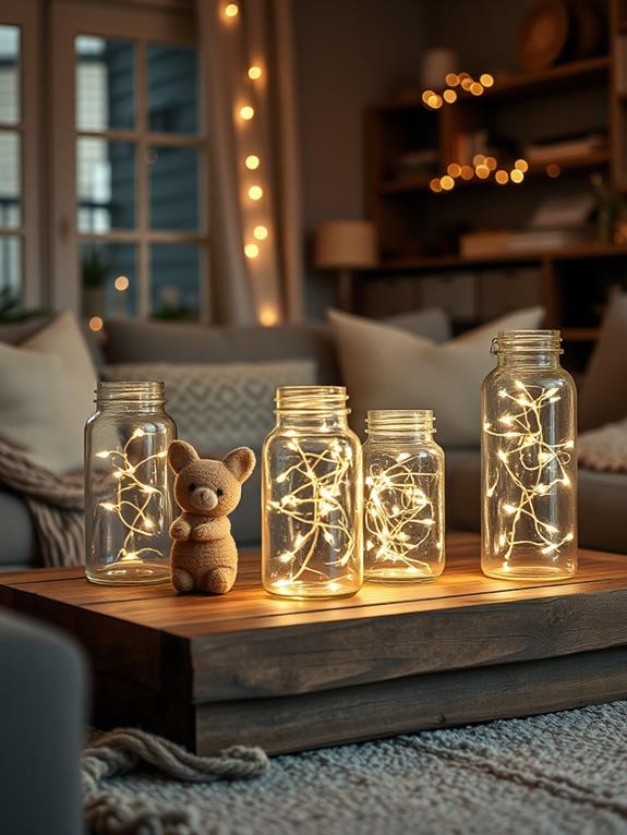 magical illuminated glass containers