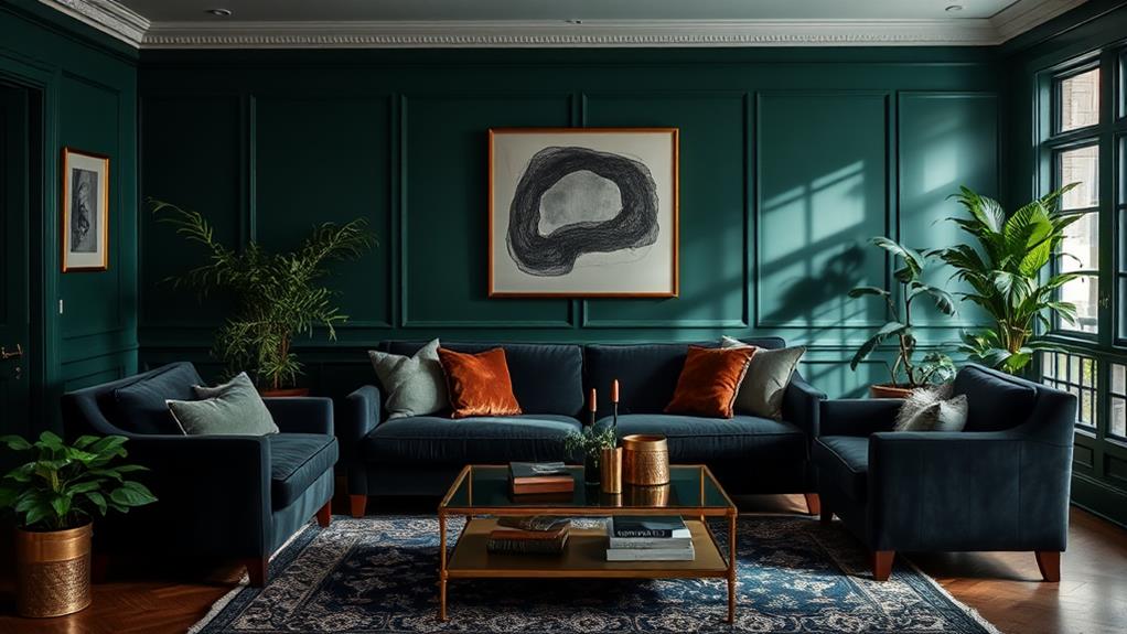 23 Moody Green Living Room Ideas