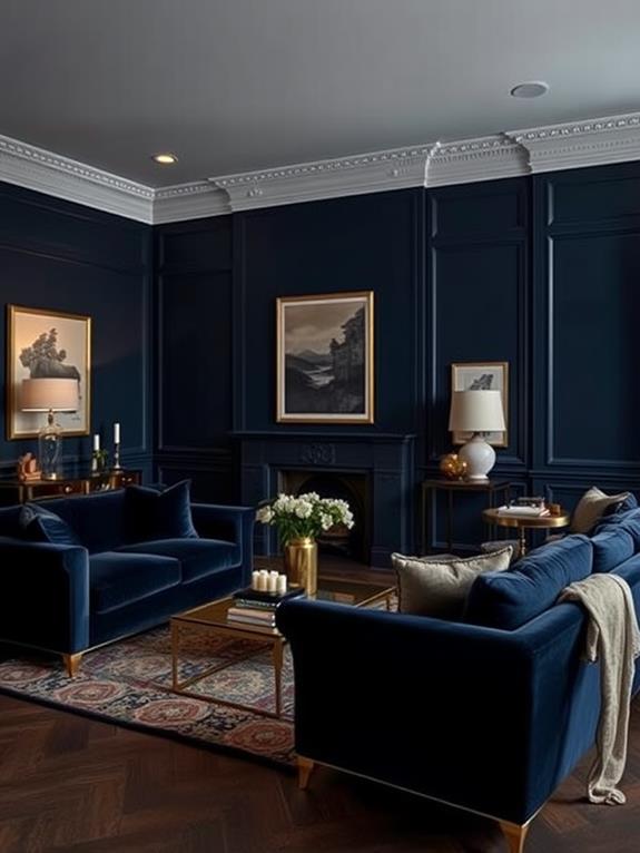 navy blue color trend