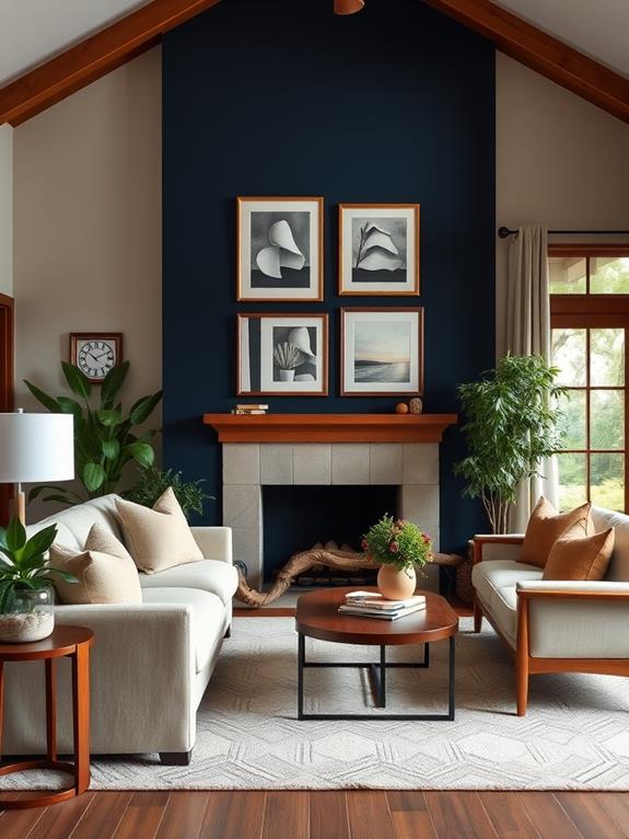 navy blue interior design