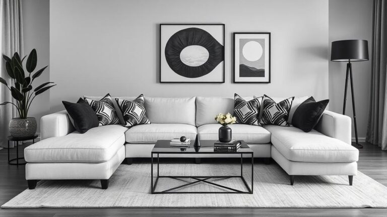 stylish black white interiors