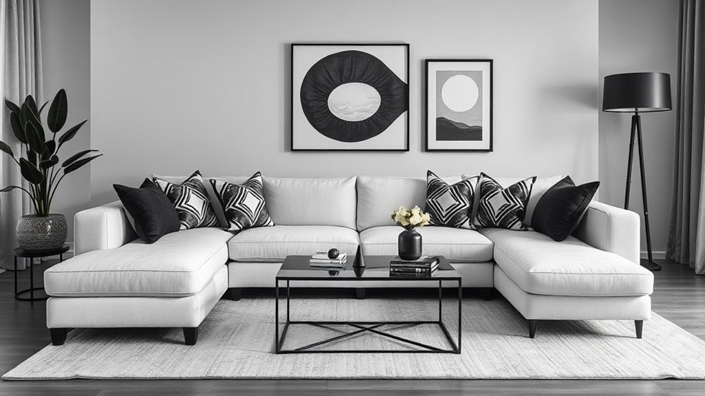 22 Black And White Living Room Decor Ideas