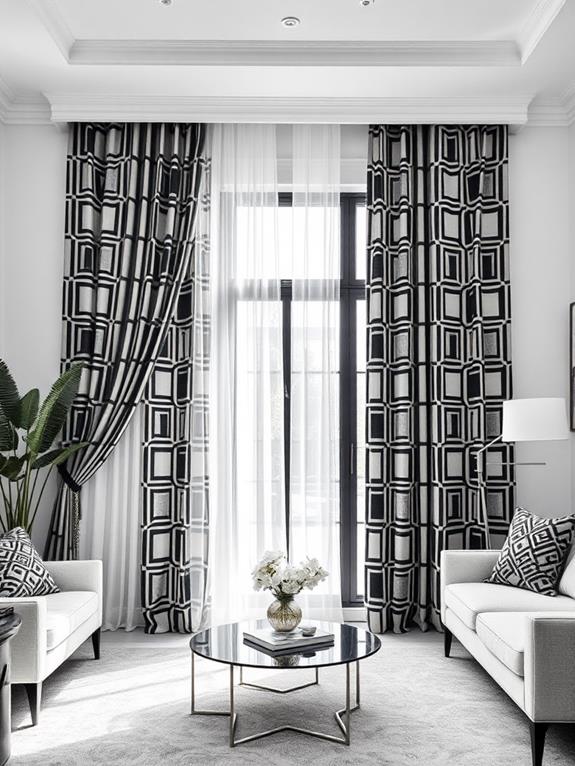 stylish curtain and blinds