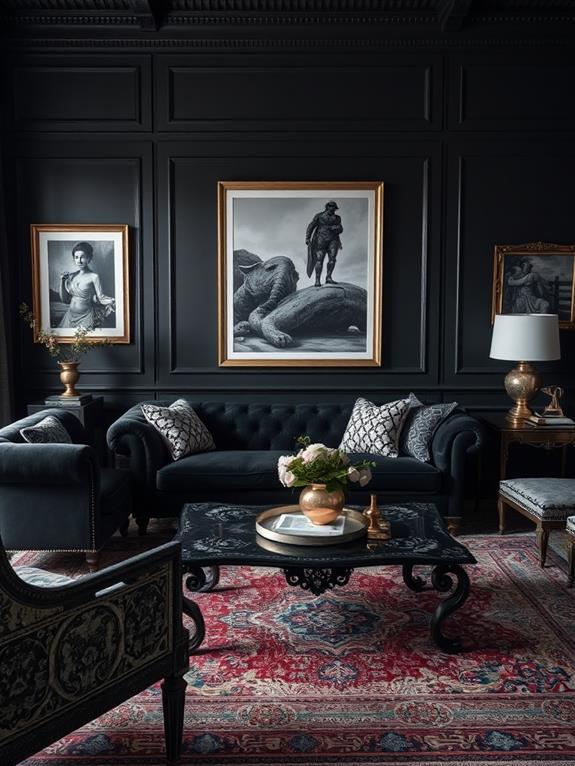 timeless elegant black accents