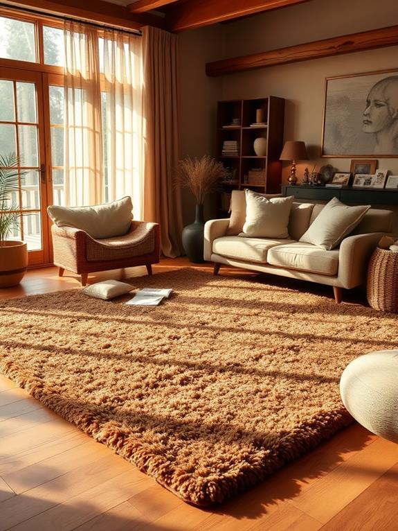 warm inviting brown rugs