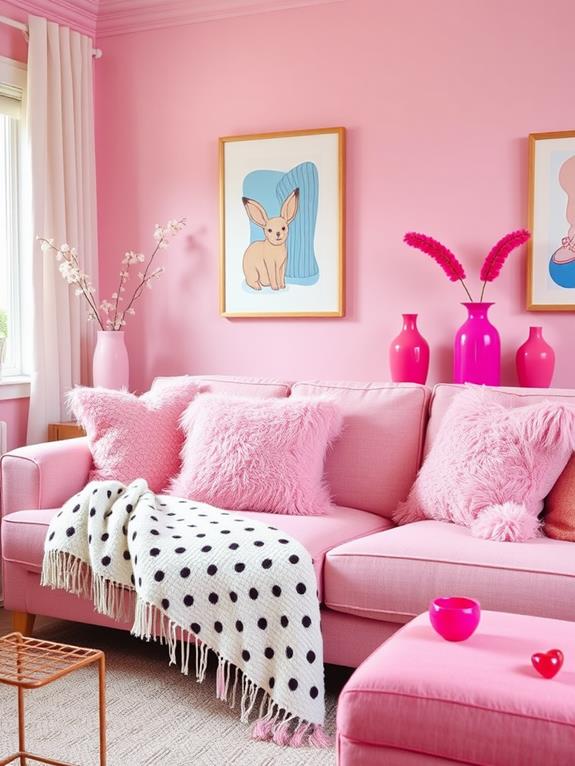 whimsical rose colored additions