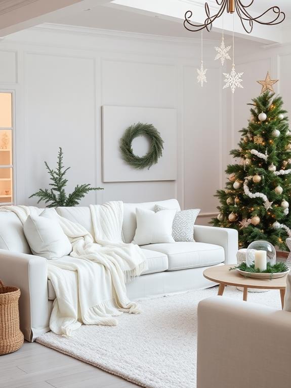 winter themed white decor tips