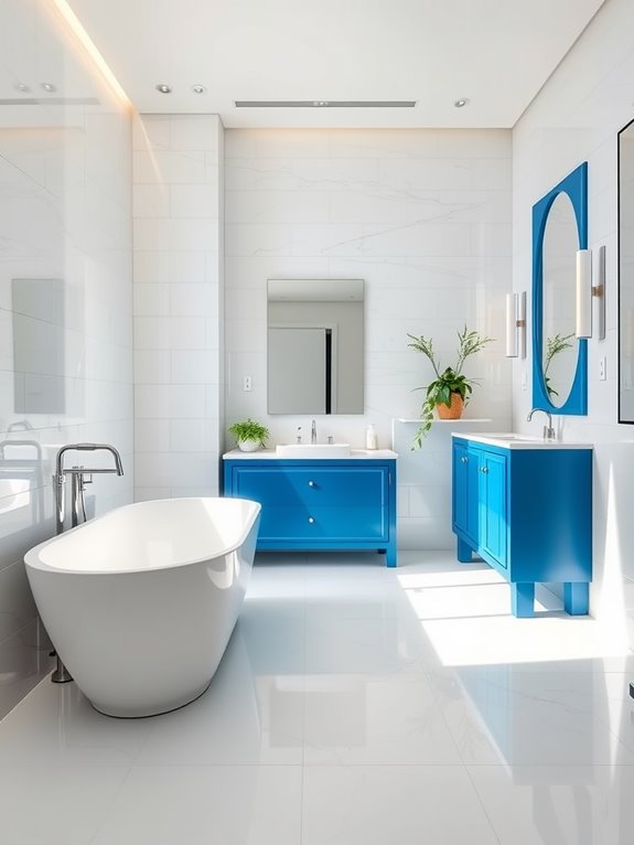 blue trim bathroom ideas