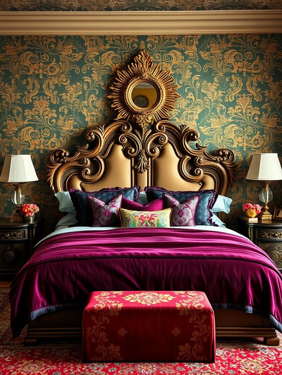 bold decorative bed accessories