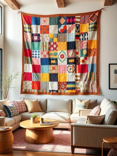 Image showcasing 21 Fabric Wall Decor Ideas for Living Rooms