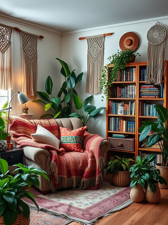 comfortable book corner