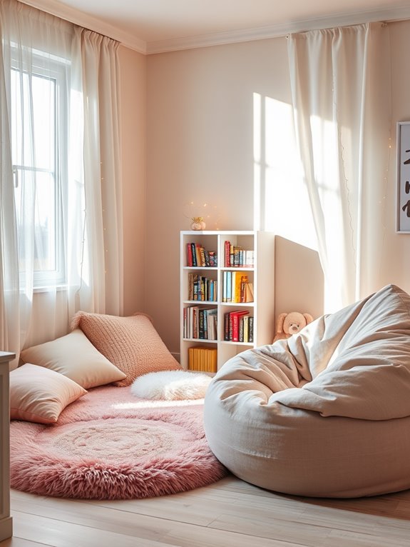 comfortable book corner