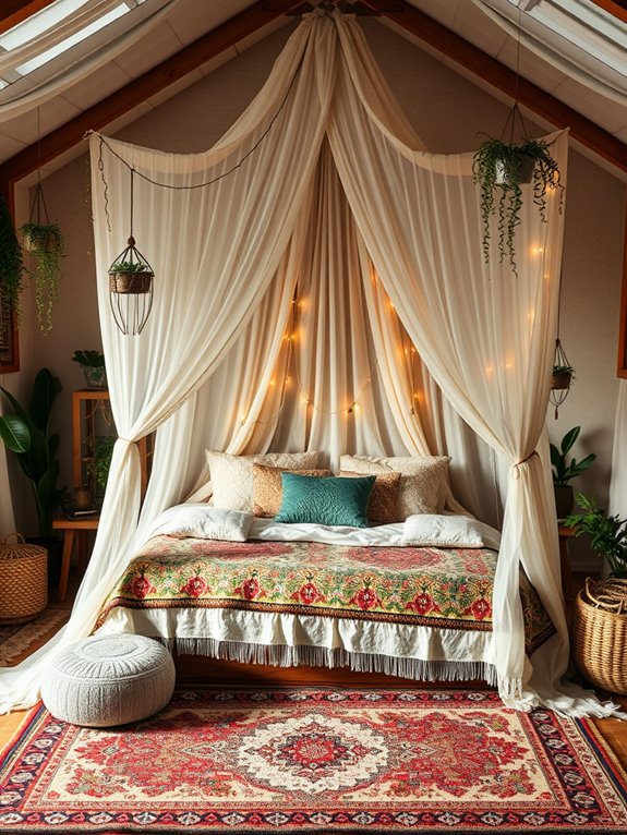 cozy canopy bed aesthetic