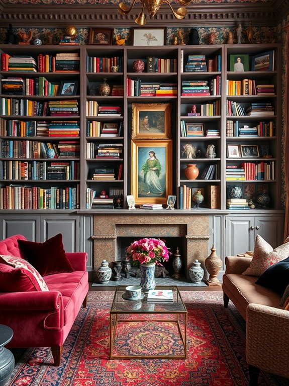 diverse literary collection display